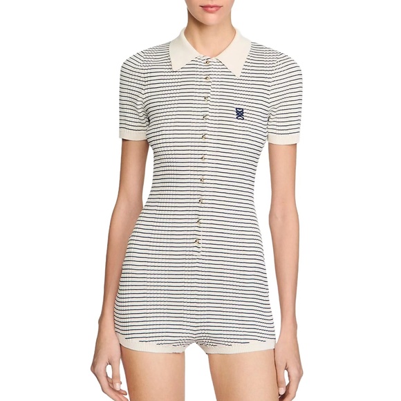 Dhadee Stripe Knit Romper - Picture 1 of 6